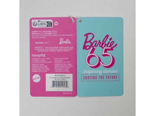 T-shirt Barbie Stickers 65th Anniversary M