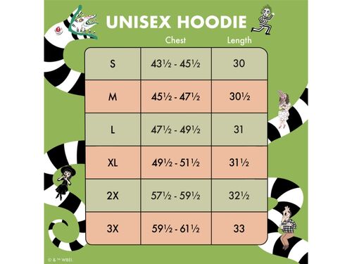 Unisex Hoodie Sweatshirt Beetlejuice XXL