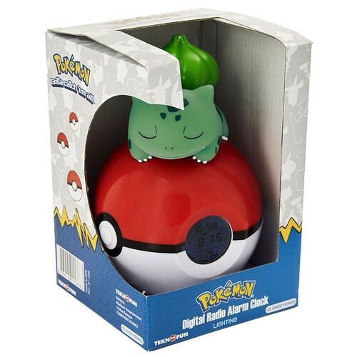 Reloj despertador Bulbasaur en Pokeball 18 cm