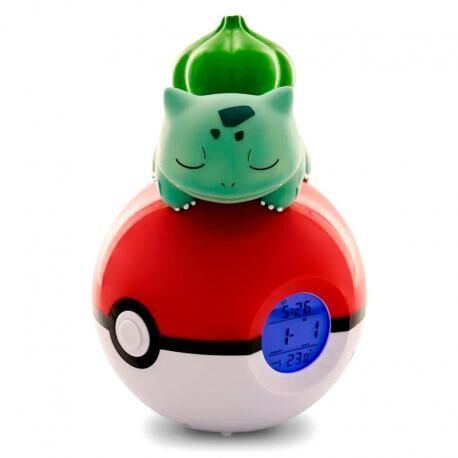 Reloj despertador Bulbasaur en Pokeball 18 cm