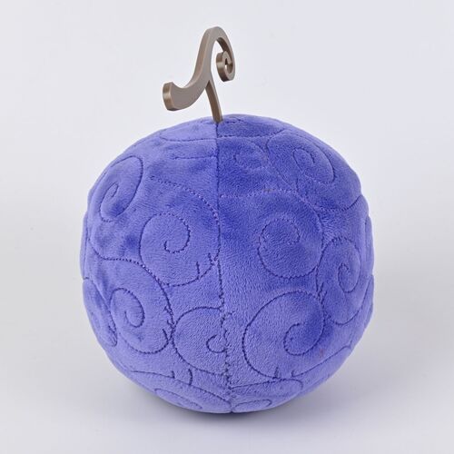 Peluche One Piece. Fruta Gomu Gomu 15 cm (Tamaño excluyendo el tallo del fruto).