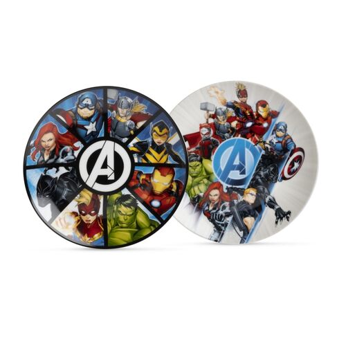 Set of two Avengers breakfast plates 19 cm in diameter