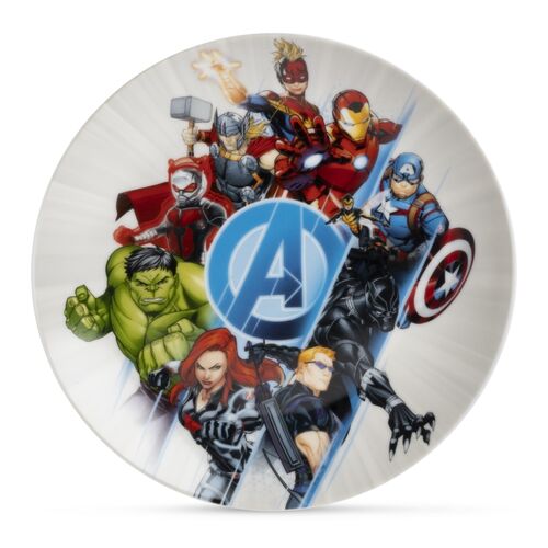 Set of two Avengers breakfast plates 19 cm in diameter