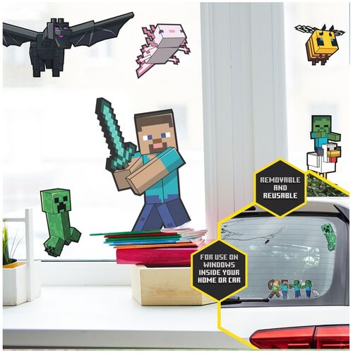 Minecraft Window Cling Decals 21 x 15 cm