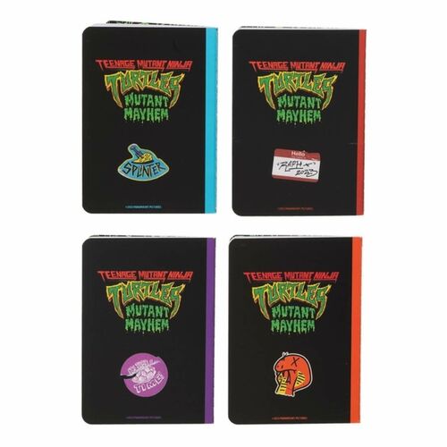 Cuaderno con Tapa Giratoria Tortugas Ninja A5. 80 paginas. cubierta blanda