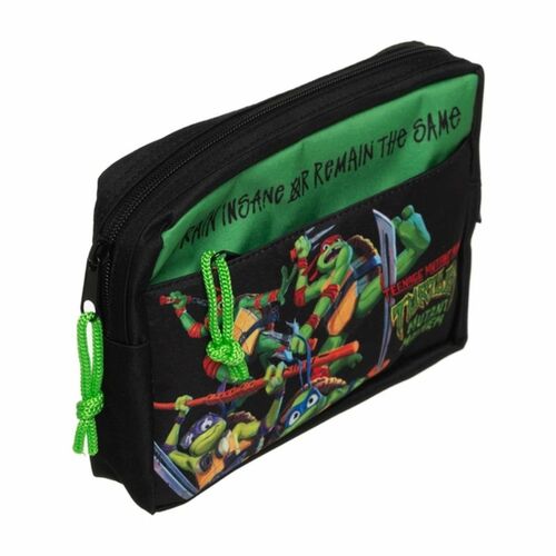 Estuche de Lpices con Mltiples Bolsillos Tortugas Ninja PVC. Nylon y goma EVA