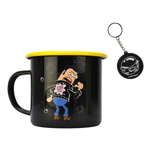 Set de Taza y llavero  Bob Esponja y Patricio