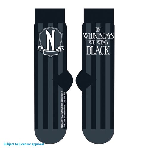 Set regalo con taza y calcetines Wednesday en color negro 315 ml y TU 36-41