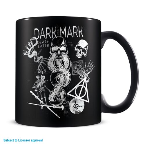 Set regalo con taza y calcetines Harry Potter Artes Oscuras 315 ml y TU 36-41