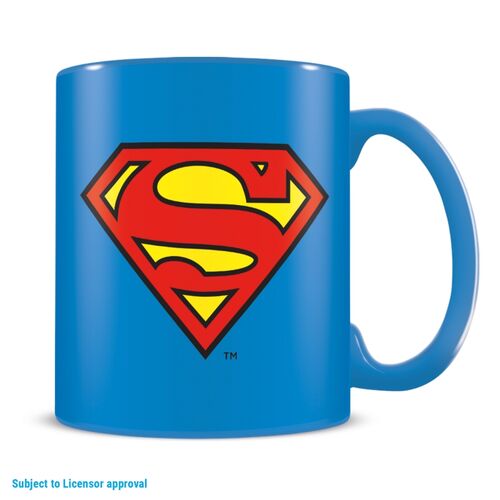 Set regalo con taza y calcetines Logo Superman 315 ml y TU 36-41