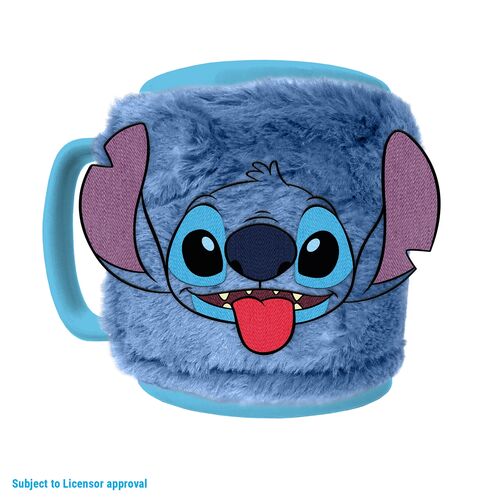 Taza con funda de peluche Cara Stitch 440 ml