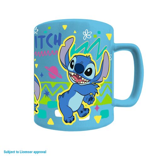 Taza con funda de peluche Cara Stitch 440 ml