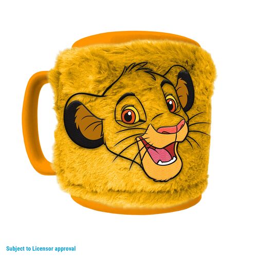 Mug with Lion King 440ml plush sleeve