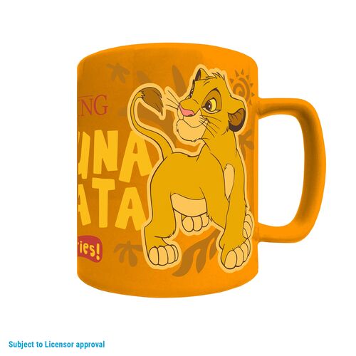 Mug with Lion King 440ml plush sleeve