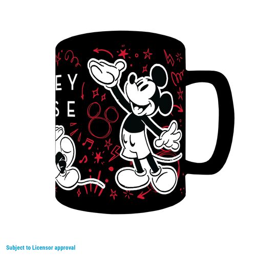 Taza con funda de peluche Mickey Mouse 440 ml