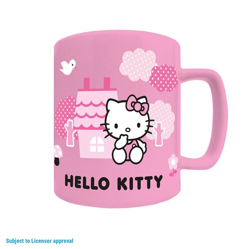 Taza con funda de peluche Hello Kitty 440 ml