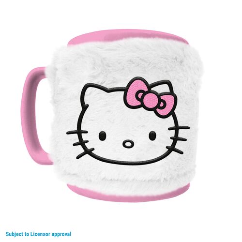 Taza con funda de peluche Hello Kitty 440 ml