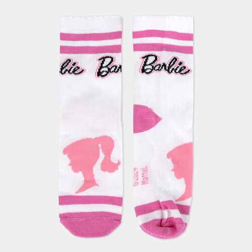 Calcetines blanco y rosa Barbie TU 36/43