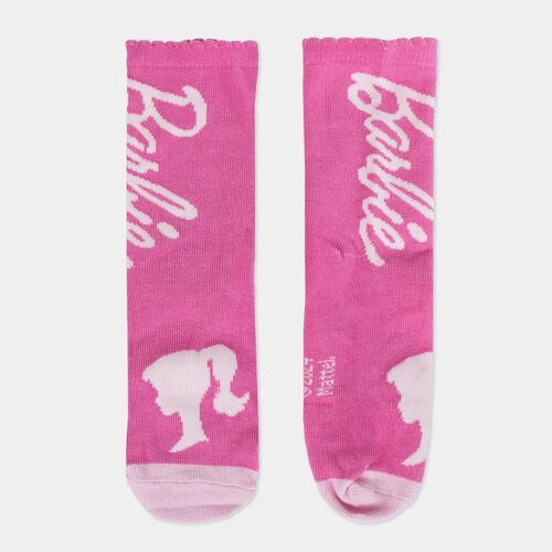 White and pink Barbie socks size one size 36/43