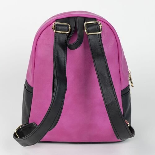 Cheshire cat leatherette casual fashion backpack