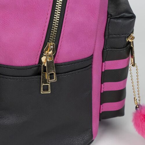 Cheshire cat leatherette casual fashion backpack