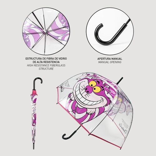 Cheshire cat adult manual umbrella 60 cm