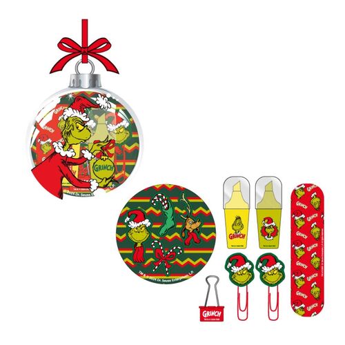 The Grinch Christmas stationery set