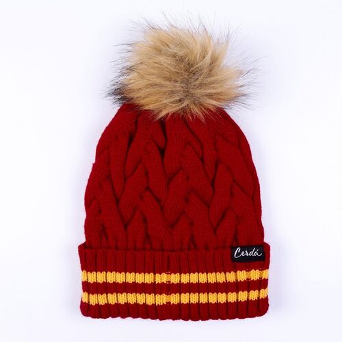 Gryffindor pompom tricot hat, one size fits all