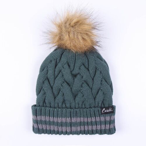 Slytherin pompom tricot hat, one size fits all