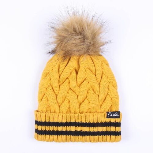 Gorro tricot pompom Hufflepuff talla nica