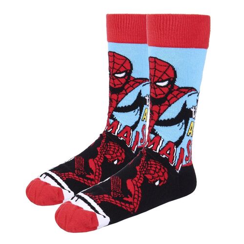 Calcetines cabezas miniatura Spiderman TU 38/45