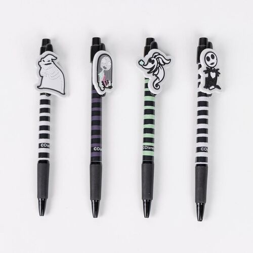 Pack 4 pens Jack Skellington & Sally & Zero & Oogie Boogie