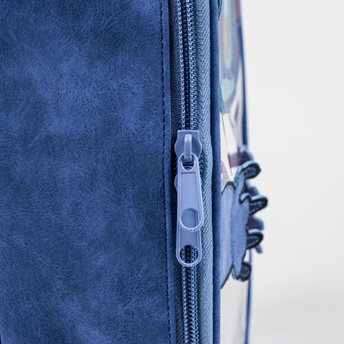 Stitch embossed travel toiletry bag