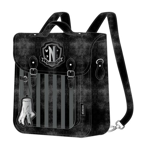 Wednesday leatherette casual backpack