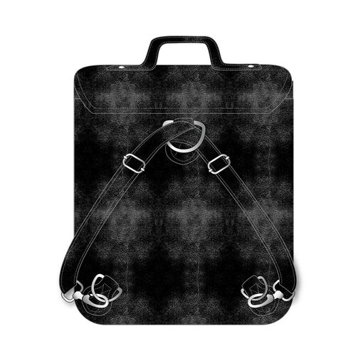 Wednesday leatherette casual backpack