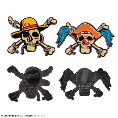 Set 2 pines Luffy & Buggy