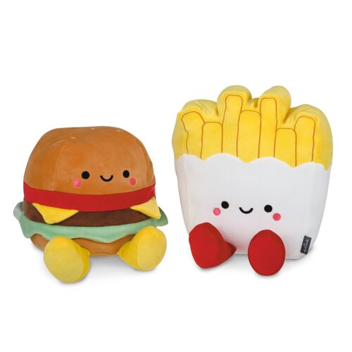 Set de dos Peluches magnticos better together Hamburguesa & Patatas 24 cm