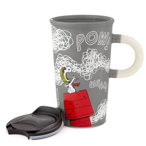 Vaso de viaje Snoopy aviador 473 ml