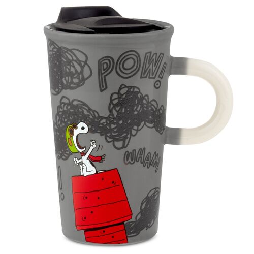 Vaso de viaje Snoopy aviador 473 ml