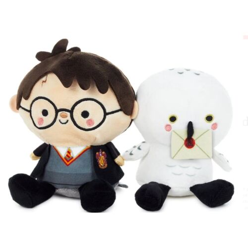 Set of two magnetic soft toys Harry Potter & Hedwig 14 cm