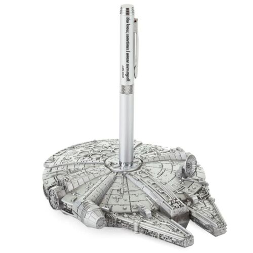 Desk accessory with Millennium Falcon pen