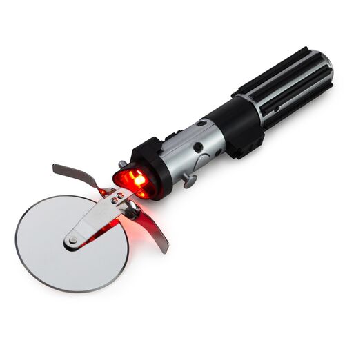 Pizza cutter with Darth Vader sabre sound