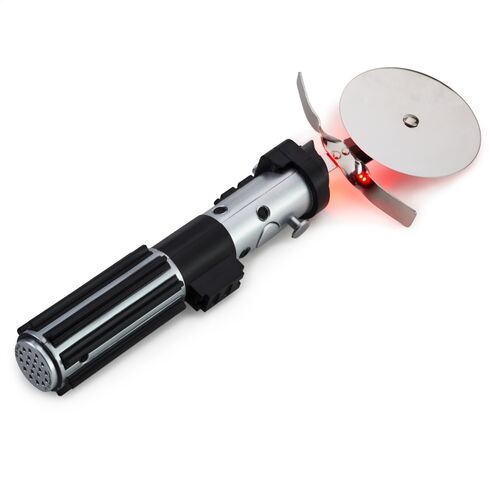 Pizza cutter with Darth Vader sabre sound