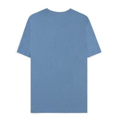 Camiseta abrazo de Stitch - azul L