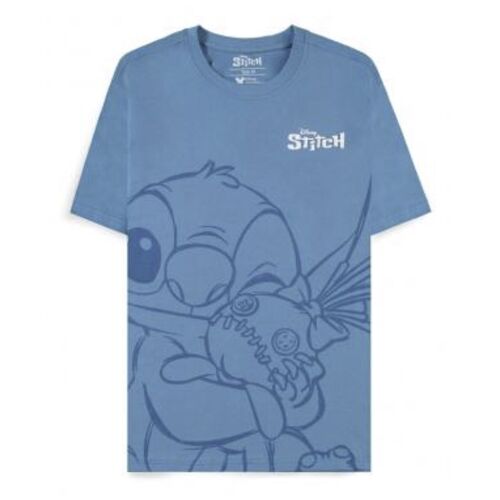 Camiseta abrazo de Stitch - azul XL