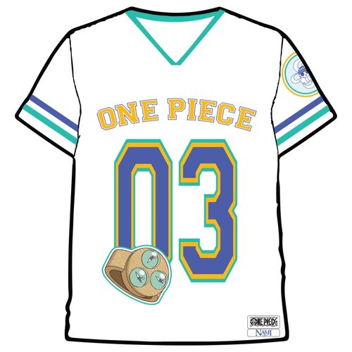 One Piece Nami white sport T-shirt size M