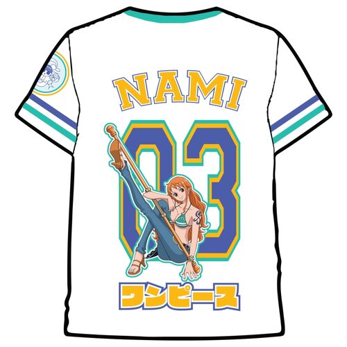 One Piece Nami white sport T-shirt size M