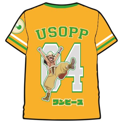 One Piece Ussop yellow sport T-shirt size M