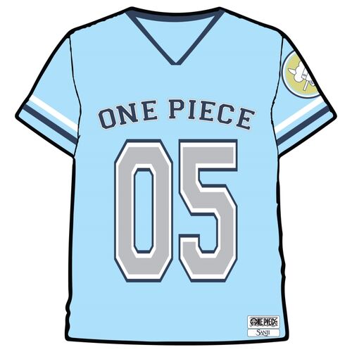 Camiseta deporte One Piece Sanji Celeste talla M