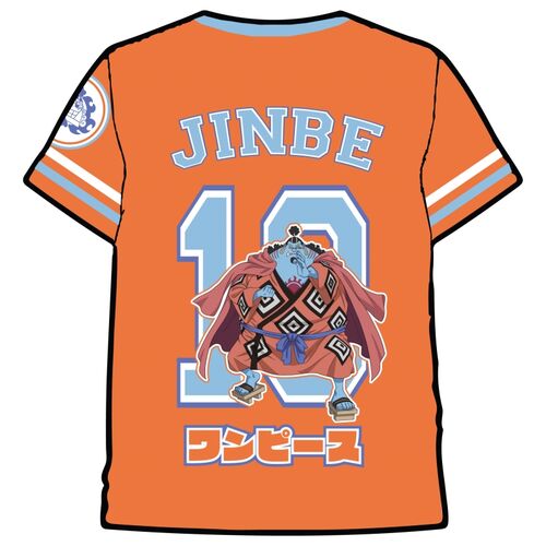 One Piece Jimbe Orange sport T-shirt size M